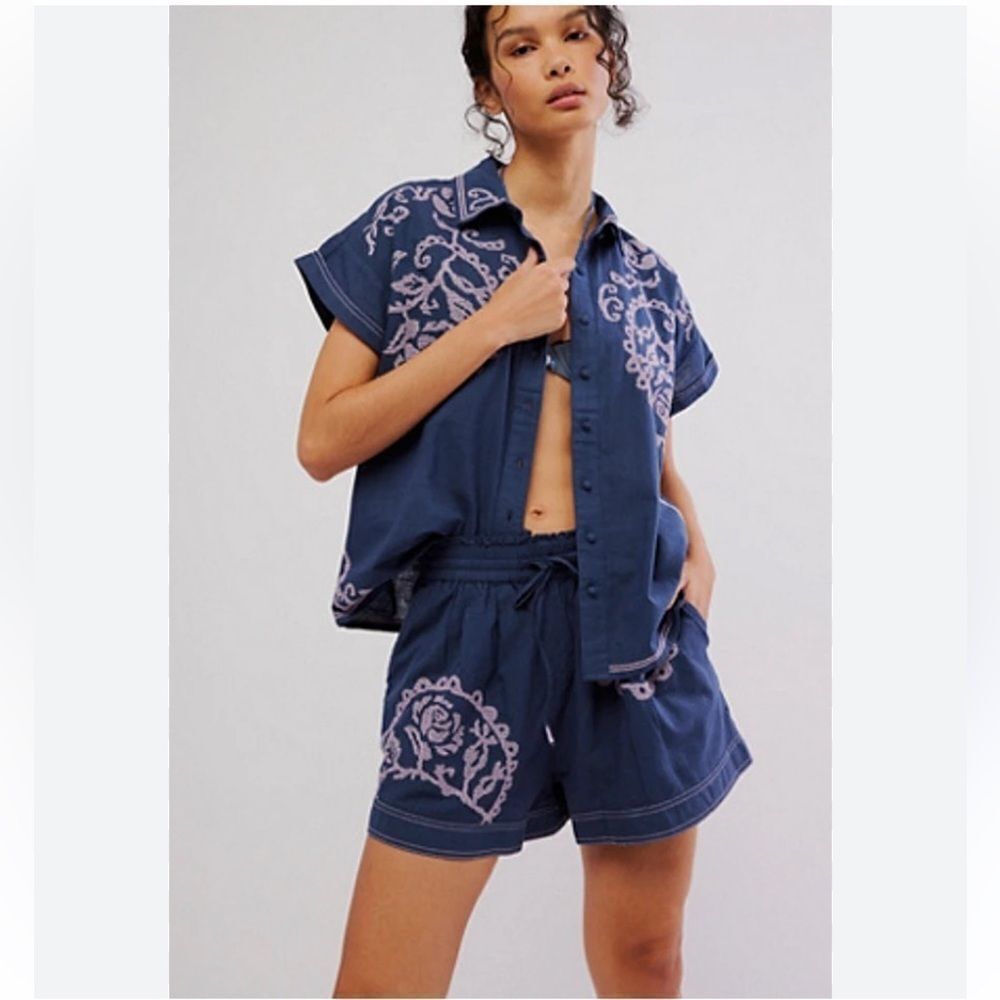 Free People BFF Boyfriend Rebound Lounge Set Size Small Set